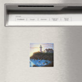 Cape Cod MA Nobska vuurtoren schilderij magneet (Insitu (Vaatwasser))