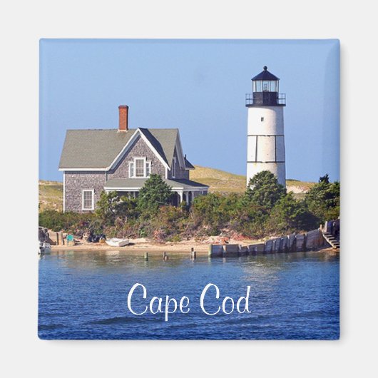 Cape Cod MA Sandy Neck Lighthouse Frigo Magnet (Devant)