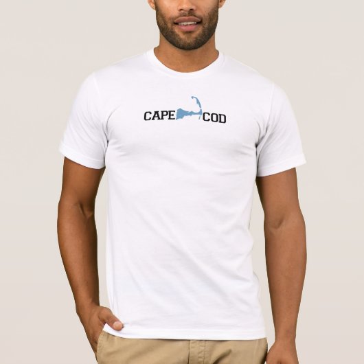 Cape Cod "Map"-ontwerp. T-shirt (Voorkant)