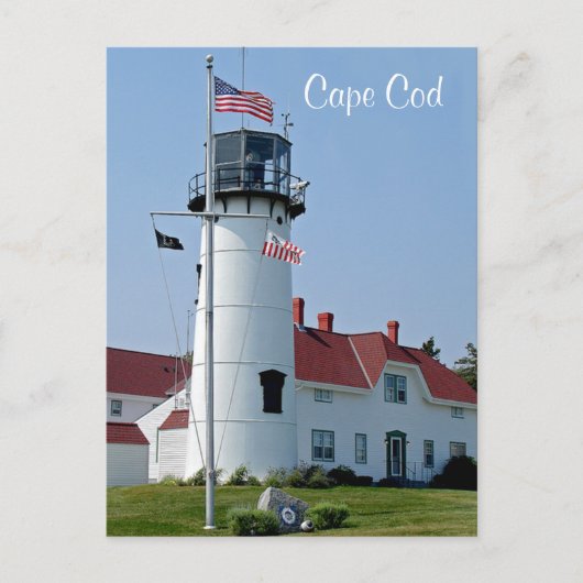 Cape Cod Mass Chatham Lighthouse Post Card Briefkaart (Voorkant)