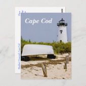 Cape Cod Mass Edgartown Lighthouse Post Card Briefkaart (Voorkant / Achterkant)