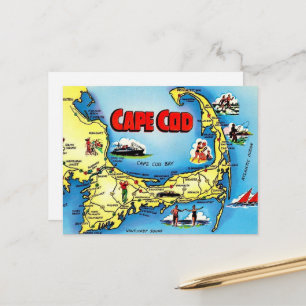 Cape Cod Massachusetts Ansichtkaart Briefkaart
