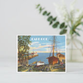 Cape Cod Massachusetts  boten en dokken Briefkaart (Staand voorkant)