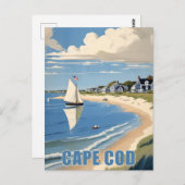 Cape Cod Massachusetts Briefkaart (Voorkant / Achterkant)