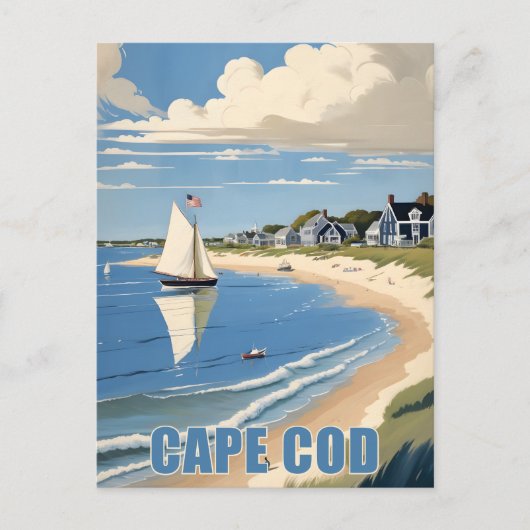 Cape Cod Massachusetts Briefkaart (Voorkant)