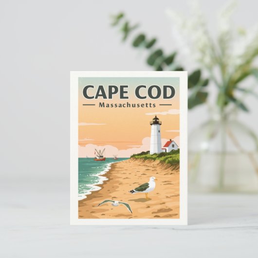  Cape Cod Massachusetts Briefkaart (Staand voorkant)