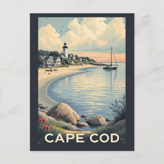 Cape Cod Massachusetts Briefkaart (Voorkant)