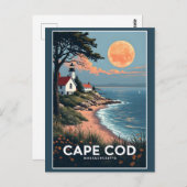Cape Cod Massachusetts Briefkaart (Voorkant / Achterkant)