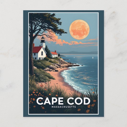 Cape Cod Massachusetts Briefkaart (Voorkant)