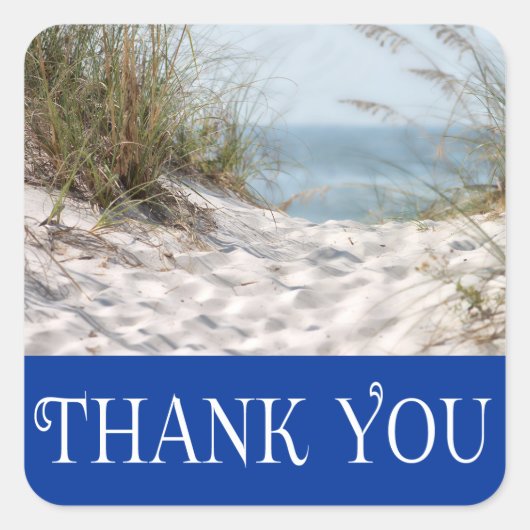 Cape Cod Massachusetts Dank u Strand Stickers (Voorkant)