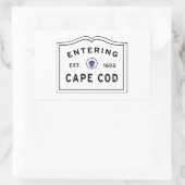 Cape Cod Massachusetts invoeren Rechthoekige Sticker (Tas)