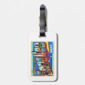 Cape Cod Massachusetts MA Large Letter Briefkaart Bagagelabel (Achterkant verticaal)