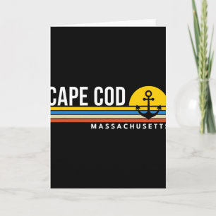 Cape Cod Massachusetts Ma Vintage Retro Souvenirs Kaart
