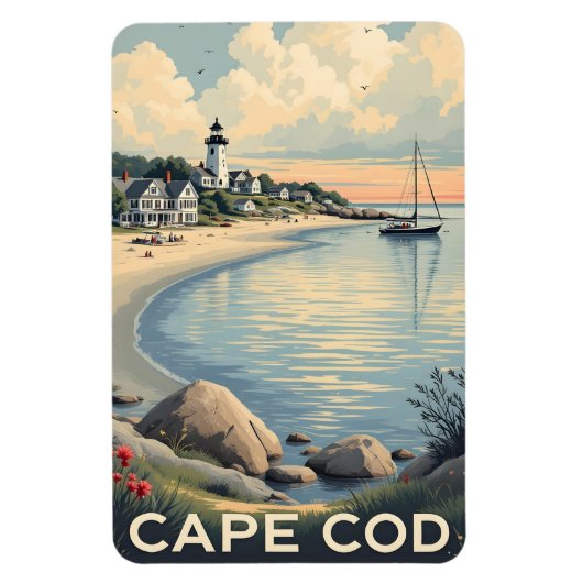 Cape Cod Massachusetts Magneet (Verticaal)