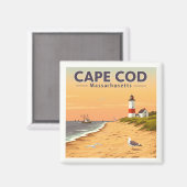  Cape Cod Massachusetts Magneet (Voorkant / Achterkant)