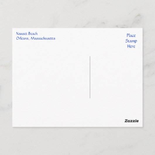 Cape Cod, Massachusetts Nauset Beach Carte postale (Dos)