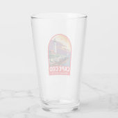 Cape Cod Massachusetts Reis Kunst Embleem Glas (Achterkant)