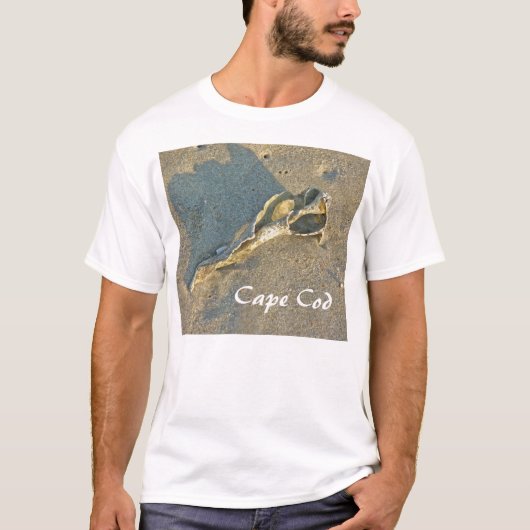 Cape Cod Massachusetts - Schelp & branding T-shirt (Voorkant)
