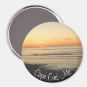Cape Cod, Massachusetts Sunset souvenir Magnet (Recto/Verso)
