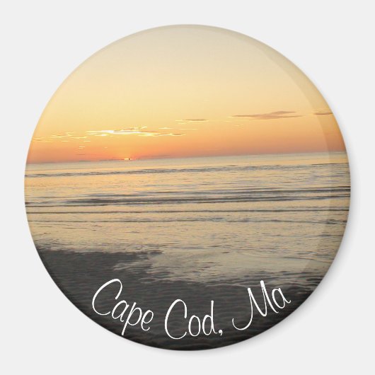 Cape Cod, Massachusetts Sunset souvenir Magnet (Devant)