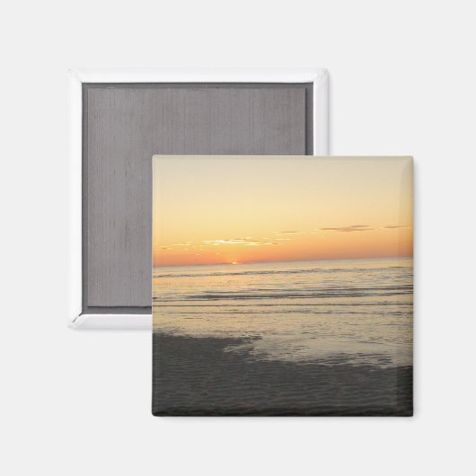Cape Cod, Massachusetts Sunset souvenir Magnet (Recto/Verso)