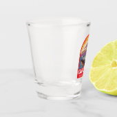 Cape Cod Massachusetts Travel Art Embleem Shot Glas (Links)