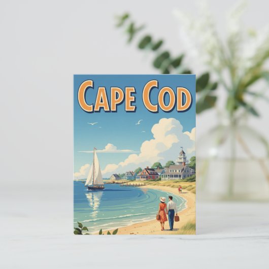 Cape Cod Massachusetts Travel Briefkaart (Staand voorkant)