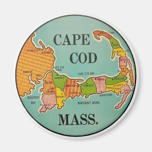 Cape Cod Massachusetts vintage reis Magnet Magneet