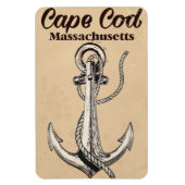 Cape Cod Massachusetts Vintage reisposter Magneet (Verticaal)