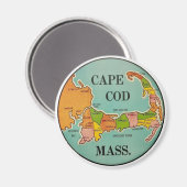 Cape Cod Massachusetts voyage vintage Magnet (Recto/Verso)