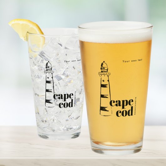 Cape Cod Massachusetts vuurtoren bier Glas