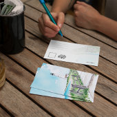 Cape Cod Massachusetts Waterverf Briefkaart