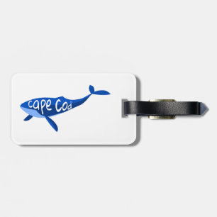 Cape Cod Massachusetts Whale Bagagelabel