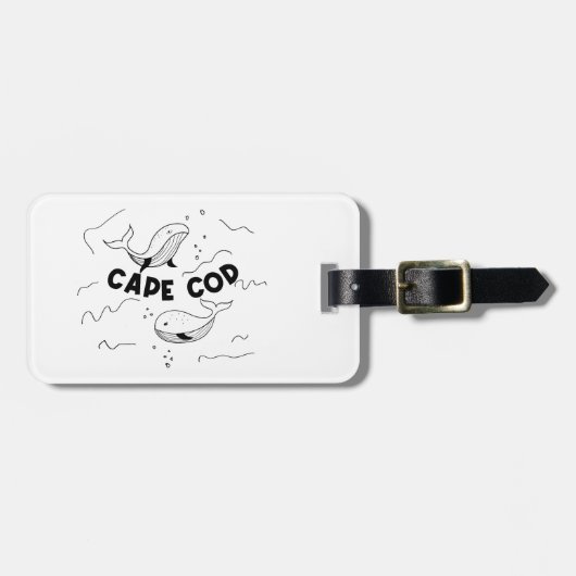 Cape Cod Massachusetts Whales Bagagelabel (Voorkant horizontaal)