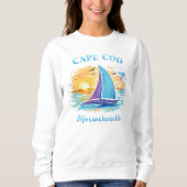 Cape Cod Mignon Sweatshirt de plage côtière (Devant)