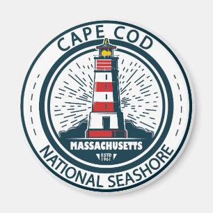 Cape Cod National Seashore Massachusetts Badge Magneet