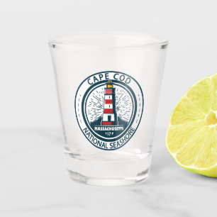Cape Cod National Seashore Massachusetts Badge Shot Glas