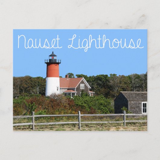 Cape Cod, Nauset Lighthouse, Eastham, MA Post Card Briefkaart (Voorkant)