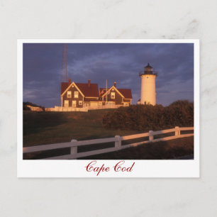 Cape Cod Nobska Lighthouse Bossen Hole Briefkaart