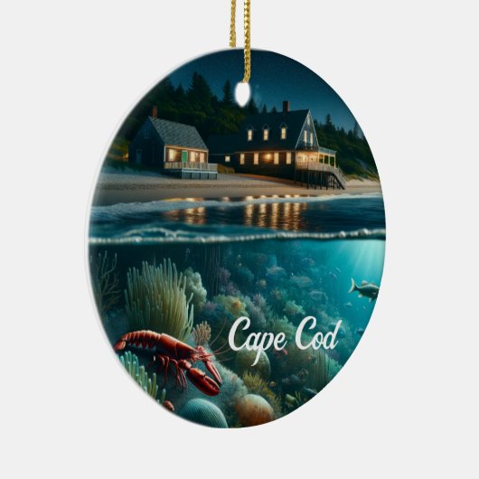 Cape Cod Noël Ornement (Droite)
