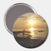 Cape Cod Ocean Beach Sunset Photo Magnet Magneet (Voorkant / Achterkant)