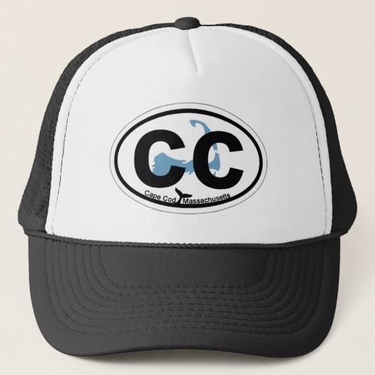 Cape Cod Oval Design. Trucker Pet (Voorkant)