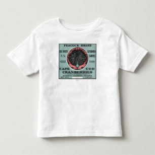 Cape Cod Peacock Brand Cranberry Label Kinder Shirts