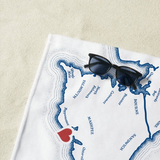 Cape Cod Persoonlijk Afscheid Als Meisje Weekend Strandlaken (In situ)