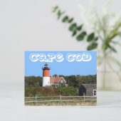 Cape Cod, phare de Nauset, Eastham, carte postale  (Debout devant)