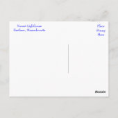 Cape Cod, phare de Nauset, Eastham, carte postale  (Dos)