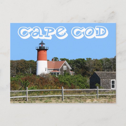 Cape Cod, phare de Nauset, Eastham, carte postale  (Devant)