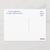 Cape Cod Phare Nauset, Massachusetts Carte Postale (Dos)