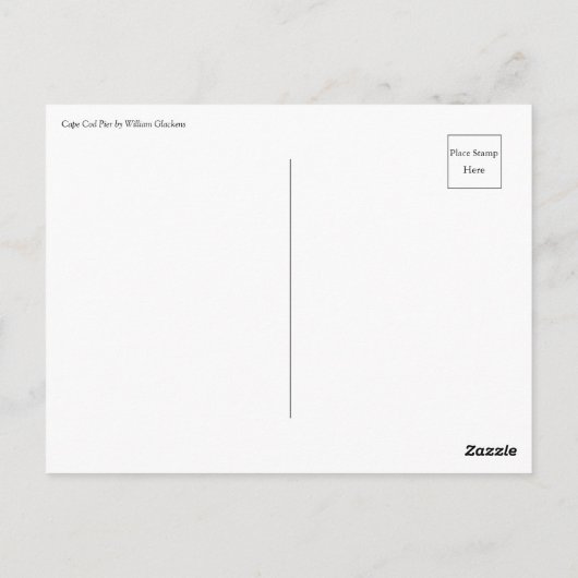 Cape Cod Pier van William Glackens  Briefkaart (Achterkant)