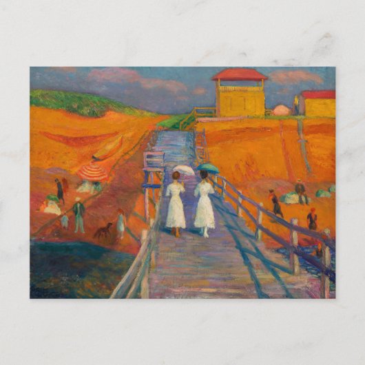 Cape Cod Pier van William Glackens  Briefkaart (Voorkant)